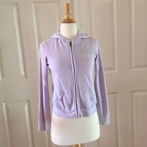 Purple Sweatshirt zip up jacket